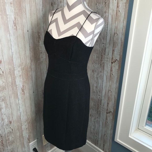 NWT Banana Republic sz 8 black wool bodycon dress - Picture 8 of 9